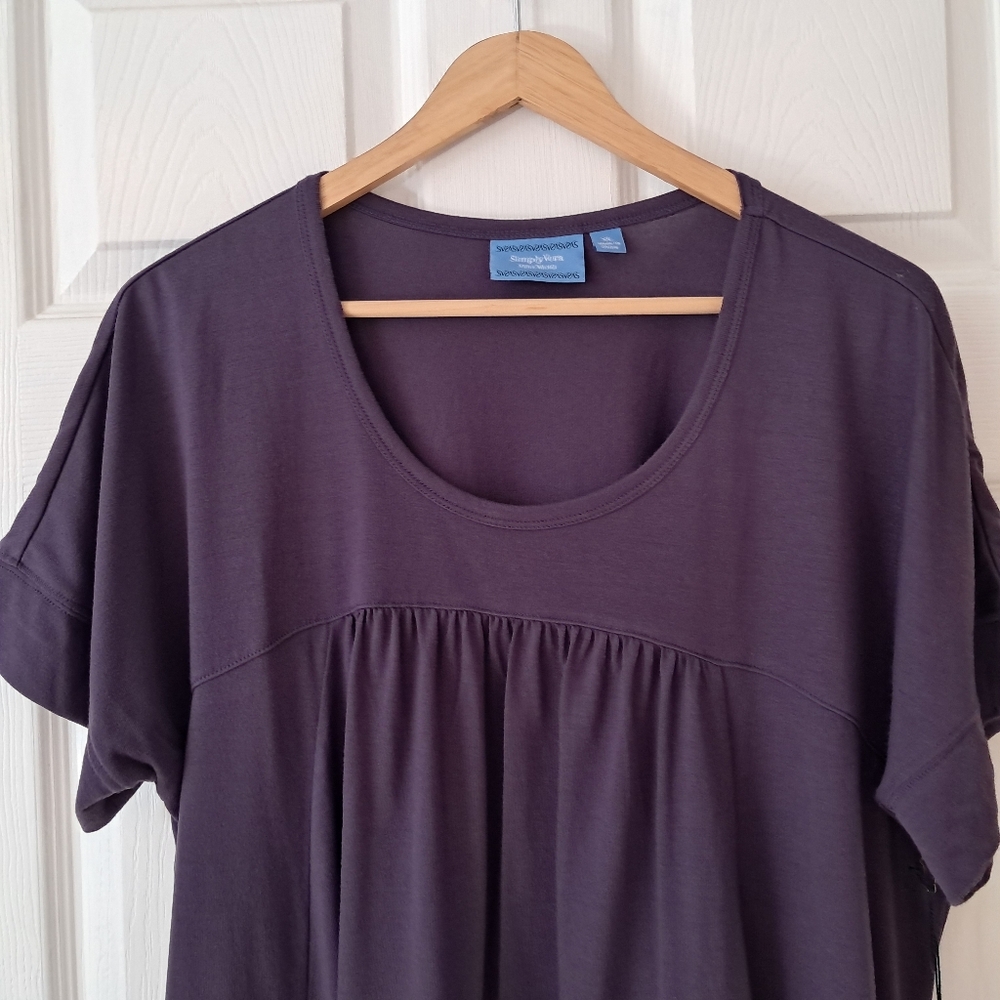 Simply Vera Wang Women's Casual Purple Dress | XL